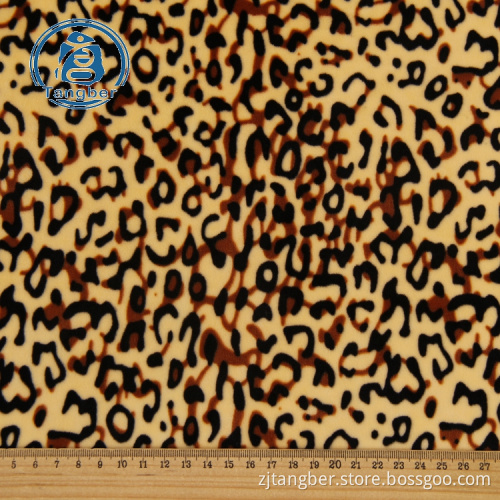Tissu polaire 100% polyester imprimé animal fin